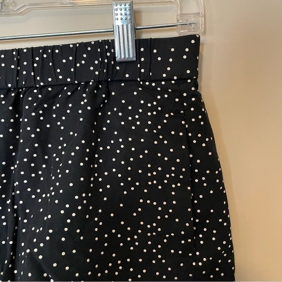 Madewell Black Polka Dot Drapey Pull-On Shorts - Picture 6 of 8